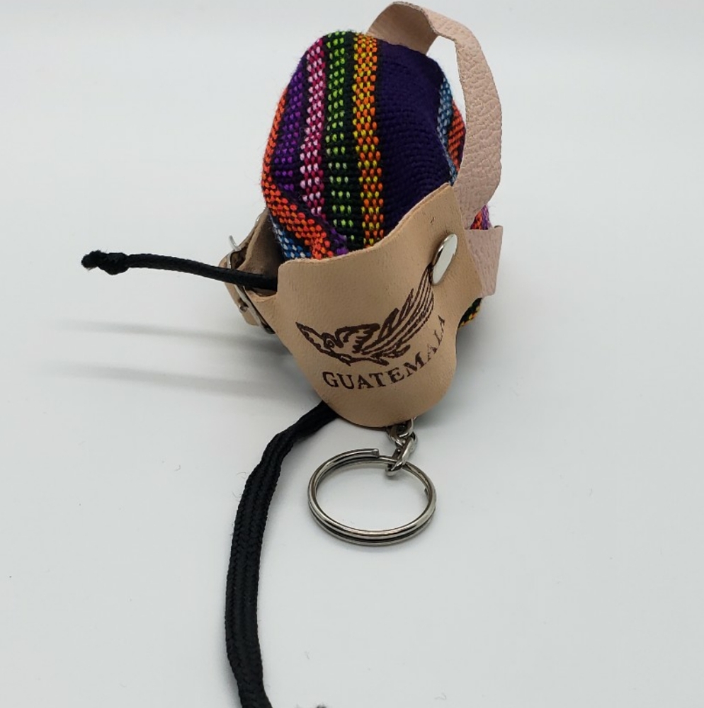 Guatemalan Backpack Keychain - Picture 2 of 2